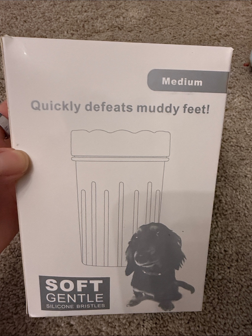 Portable Dog Paw Cleaner Cleaning Muddy Feet for Medium Dogs